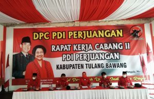 DPC PDIP Tulang Bawang Bersama PAC Gelar Rakercab Tahap II