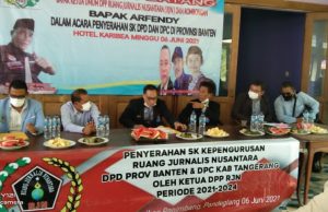 DPP RJN Serahkan SK DPD Provinsi Banten dan DPC Kabupaten Tangerang