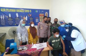 HUT Ke-75 Bhayangkara, 955 Warga Muratara Divaksin