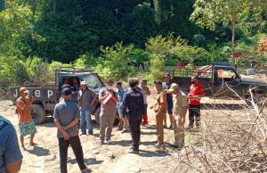 Diduga Dikerjakan Asal-asalan, Empat Kades di Kikim Selatan Cek Proyek Rehabilitasi DAM 1 Air Pangi