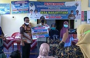 Berlangsung Aman dan Kondusif, Pemdes Makartitama Bagikan BLT-DD Tahap Kedua Februari 2021