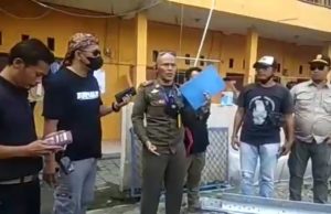 Diduga Belum Kantongi Izin, Satpol PP Kabupaten Tangerang Hentikan Aktivitas Pembangunan Tower di Jayanti