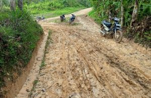 Keluhkan Jalan Berlumpur, Masyarakat Desa Pengkandan Baru Minta Segera di Bangun