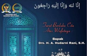 Mantan Gubernur Pertama Babel Meninggal Dunia