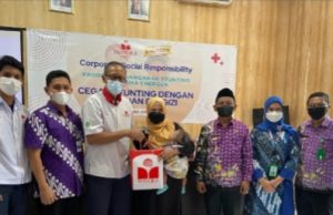 PT. Mayora Indah Tbk Region Jayanti Laksanakan CSR Stunting dan Bantuan Alat Posyandu