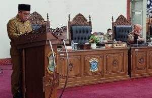 Wali Kota Pangkalpinang Sampaikan Raperda Pertanggungjawaban Pelaksanaan APBD 2021