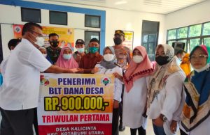 Pemdes Kali Cinta Bagikan BLT-DD Tahap Kedua Kepada 175 KPM