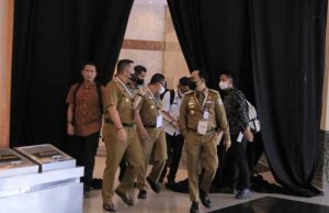 Bupati Way Kanan Hadiri Pengarahan Presiden RI Terkait Inflasi Daerah 2022