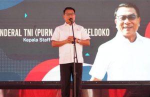 Molen Bersama Moeldoko Meletakkan Batu Pertama Pembangunan Masjid Agung Kubah Timah