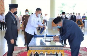 Panca Wijaya Akbar Lantik 246 orang Kepala UPTD TK, SD dan SMP se-Ogan Ilir