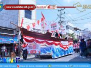 Semarak HUT Ke-81 RI, Pemkab OKU Selatan Bersama Masyarakat Gelar Pawai Pembangunan