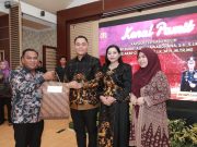 Deni Victoria Hadiri Pisah Sambut Kapolres Kota Prabumulih